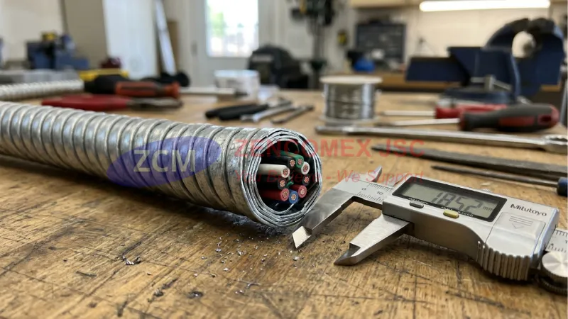 Ống Ruột Gà Lõi Thép: Cấu Tạo, Kích Thước và Bảng Giá Tham Khảo M&E 4 Biên dạng xoắn Squarelocked của ống ruột gà lõi thép mạ kẽm