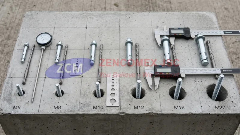 Bảng quy cách tắc kê nở M6–M20 và kích thước mũi khoan bê tông tương ứng_5