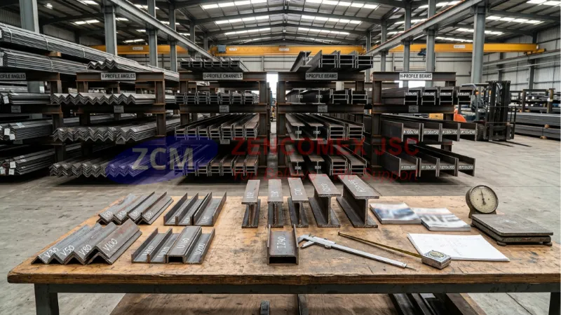Barem trọng lượng thép hình V, U, I và H theo quy cách và khối lượng trên mỗi mét dài_3