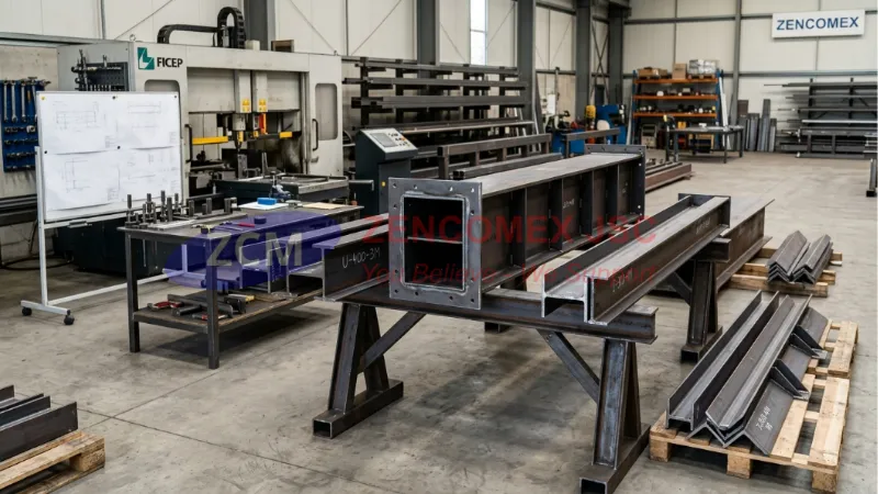 Gia công cắt, khoan, hàn bản mã và làm sạch thép hình trước khi mạ kẽm nhúng nóng_4