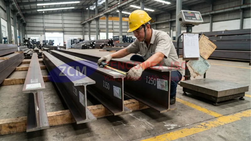Kiểm tra barem thép hình I100 I150 I200 I250 theo kích thước H B t1 t2 và trọng lượng kg_m_10