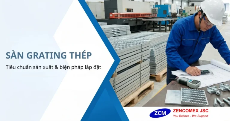 Sàn Grating Thép: Tiêu Chuẩn Sản Xuất Steel Grating Và Biện Pháp Lắp Đặt
