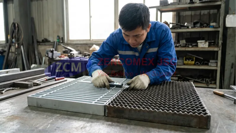 So sánh sàn grating la phẳng và sàn grating la răng cưa chống trơn trượt_8