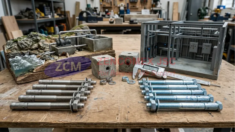 So sánh tắc kê nở inox 304 và tắc kê nở sắt mạ kẽm theo khả năng chống gỉ và môi trường sử dụng_3