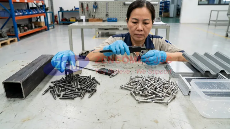 So sánh vít tự khoan inox 410 cứng dễ khoan thép và vít inox 304 chống ăn mòn tốt ngoài trời_1