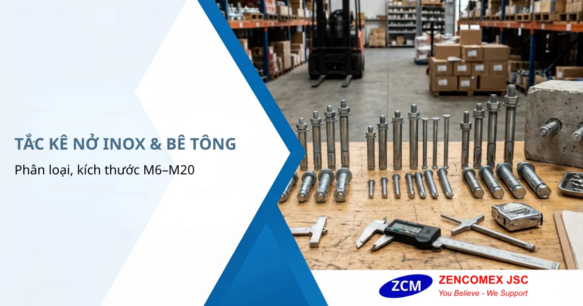 Tắc kê nở inox 304, tắc kê bê tông và tắc kê đạn các kích thước M6 đến M20_4