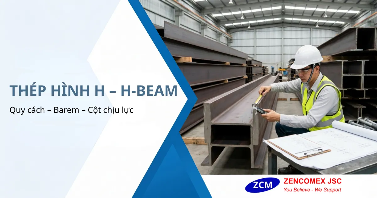 Thép hình H cánh rộng dùng làm cột chịu lực và dầm chính trong nhà thép tiền chế_7