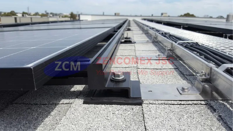 Ứng dụng vít tự khoan inox 304 trong liên kết thanh nhôm, phụ kiện và máng cáp của hệ mái Solar_6