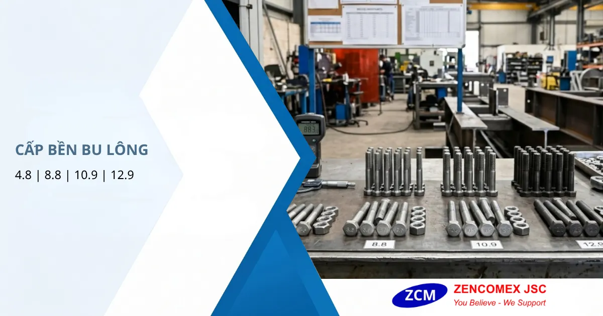 Các cấp bền bu lông 4.8, 8.8, 10.9 và 12.9 dùng trong M&E, kết cấu thép và chế tạo máy_11