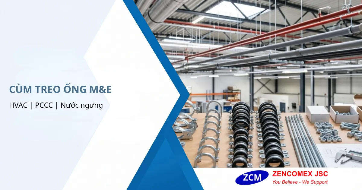 Cùm treo ống gió, cùm PCCC và đai treo ống nước ngưng dùng trong hệ thống M&E_10