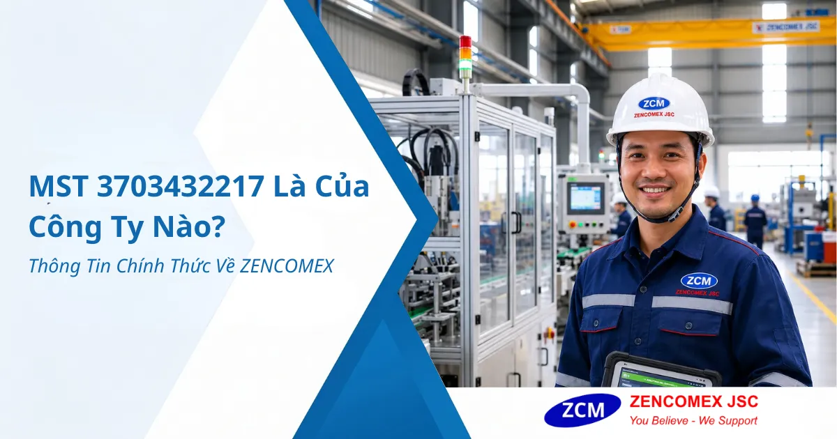 MST 3703432217 Là Của Công Ty Nào? Thông Tin Chính Thức Về ZENCOMEX