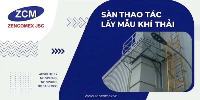 Quy định về sàn thao tác lấy mẫu khí thải
